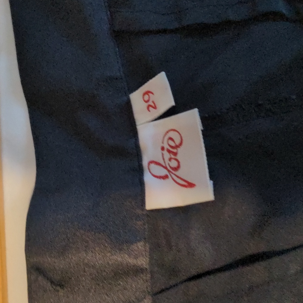 Womens Silk Black Cargo Pants - Picture 5 of 5